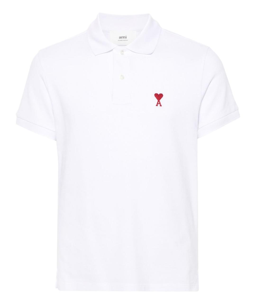 Ami Paris Белая хлопковая футболка, фото 1