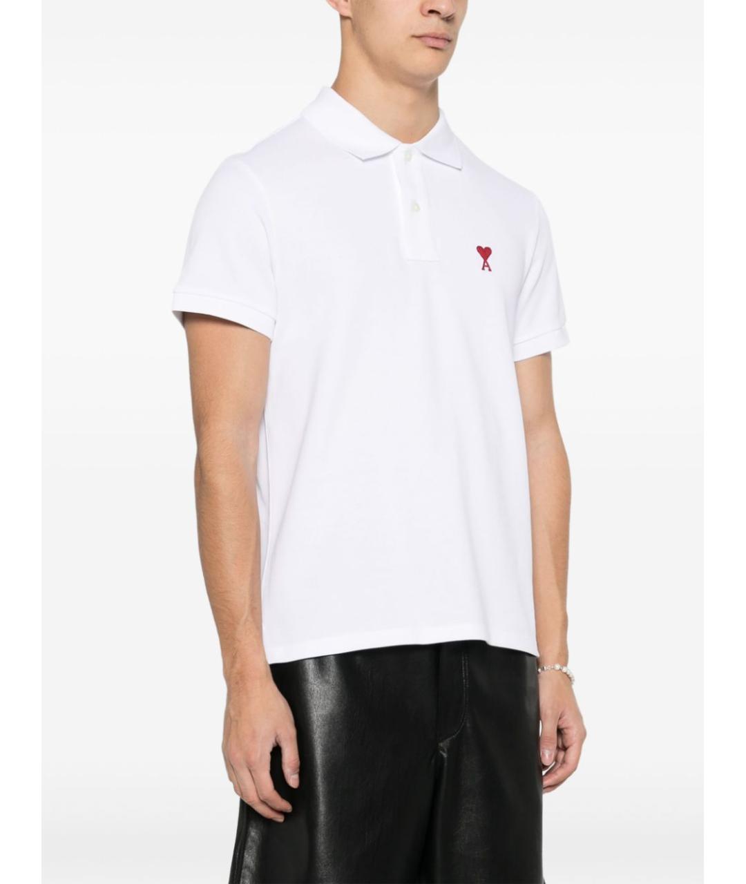 Ami Paris Белая хлопковая футболка, фото 3