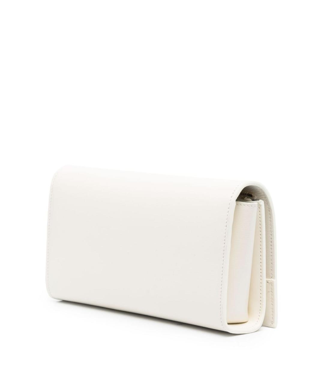 JIL SANDER Белая кожаная сумка через плечо, фото 2