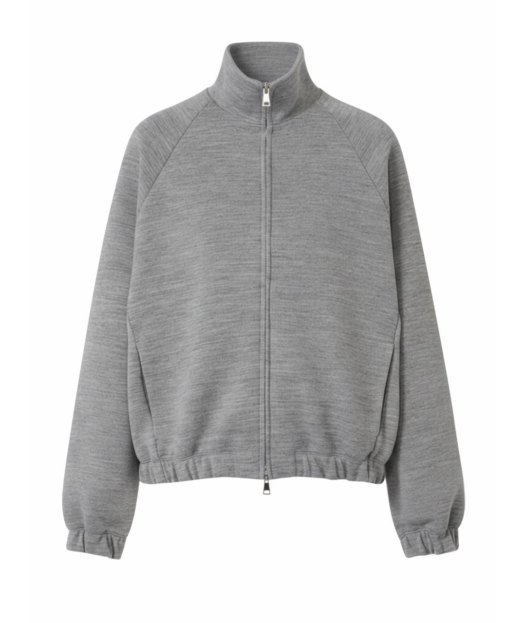 MAX MARA Серая шерстяная куртка, фото 1