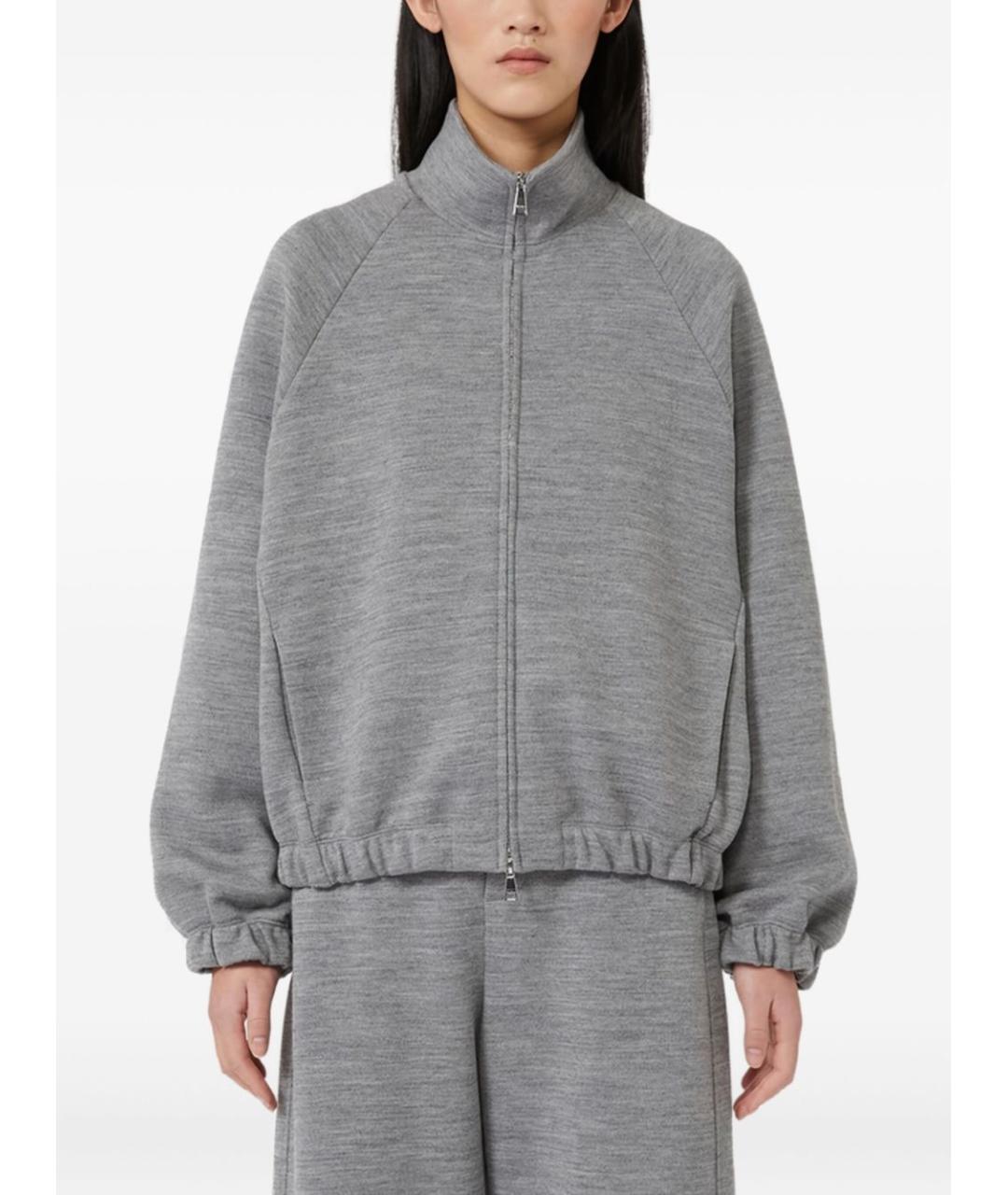 MAX MARA Серая шерстяная куртка, фото 6