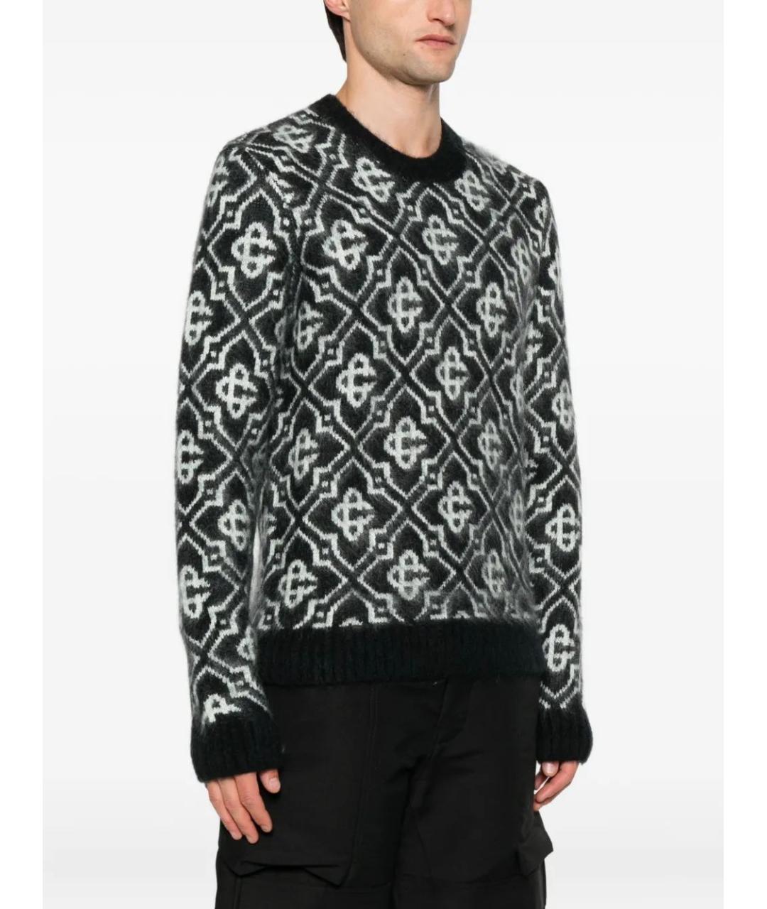 CASABLANCA Черный хлопковый джемпер / свитер, фото 2