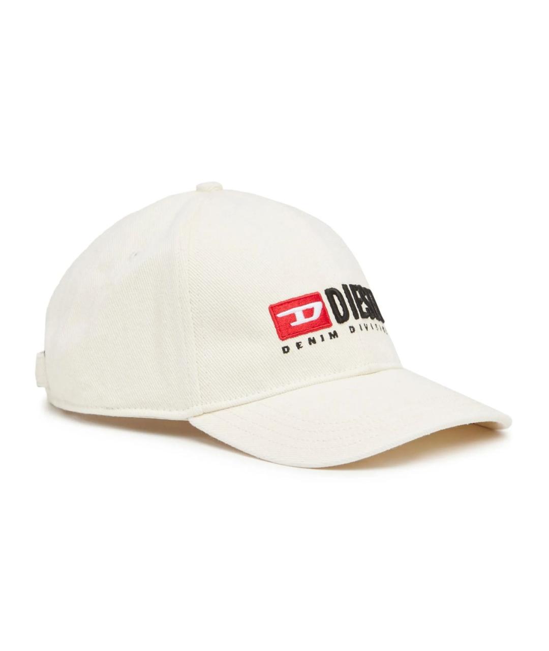 DIESEL Белая хлопковая кепка/бейсболка, фото 1
