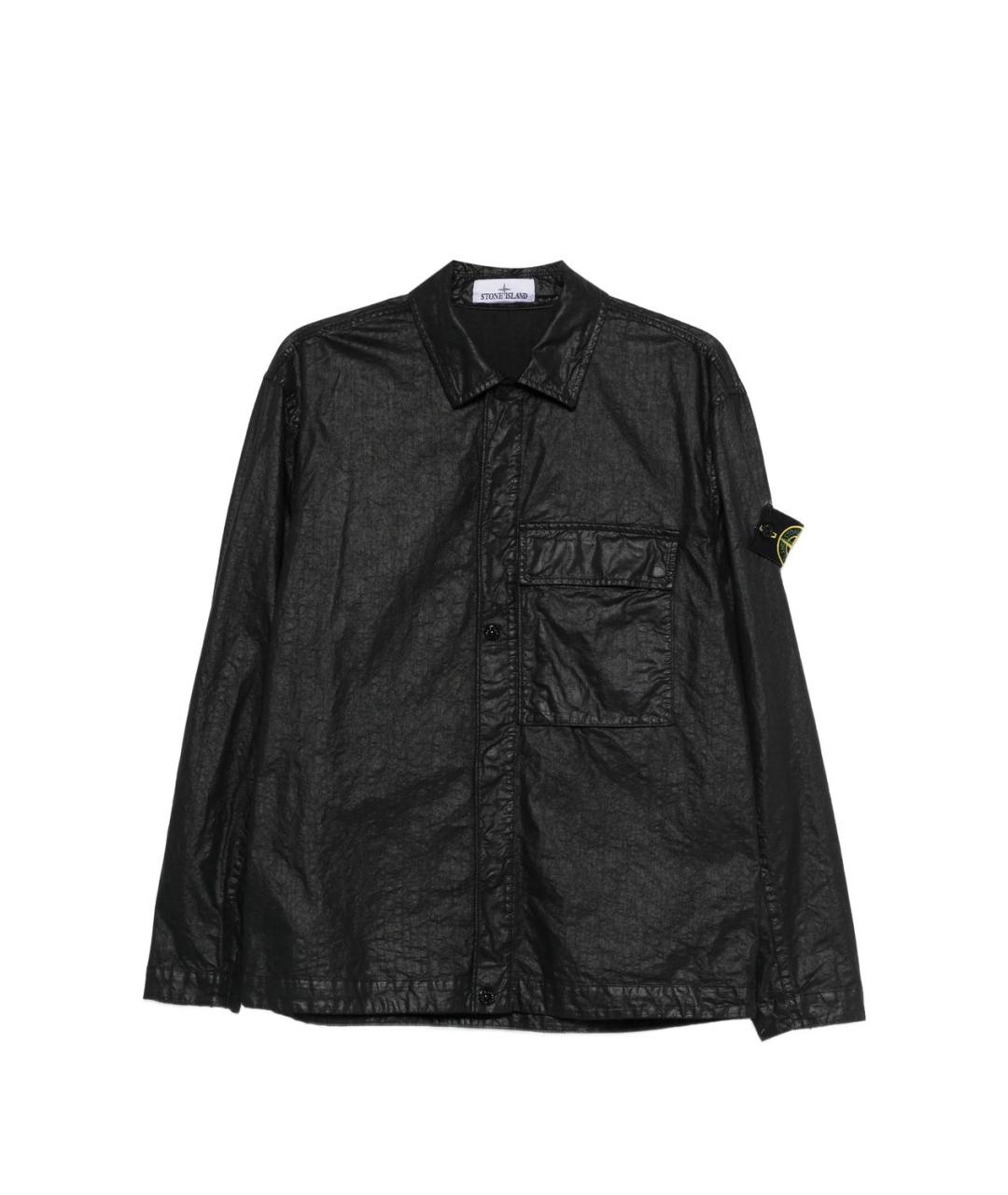 STONE ISLAND Черная полиамидовая куртка, фото 3