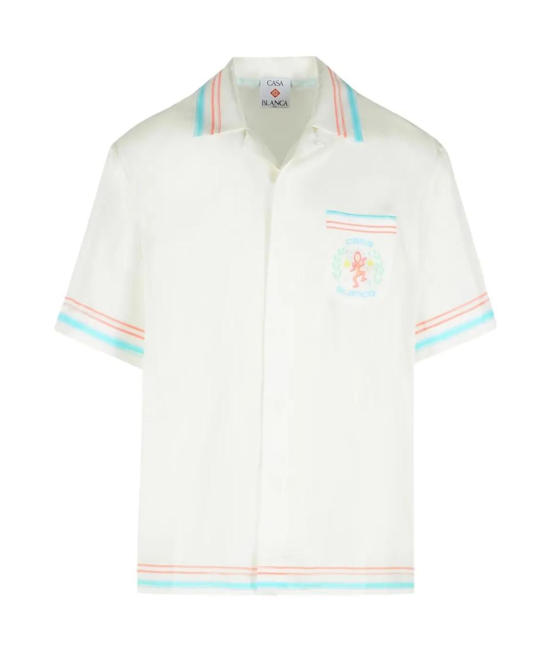 CASABLANCA Белая шелковая кэжуал рубашка, фото 1