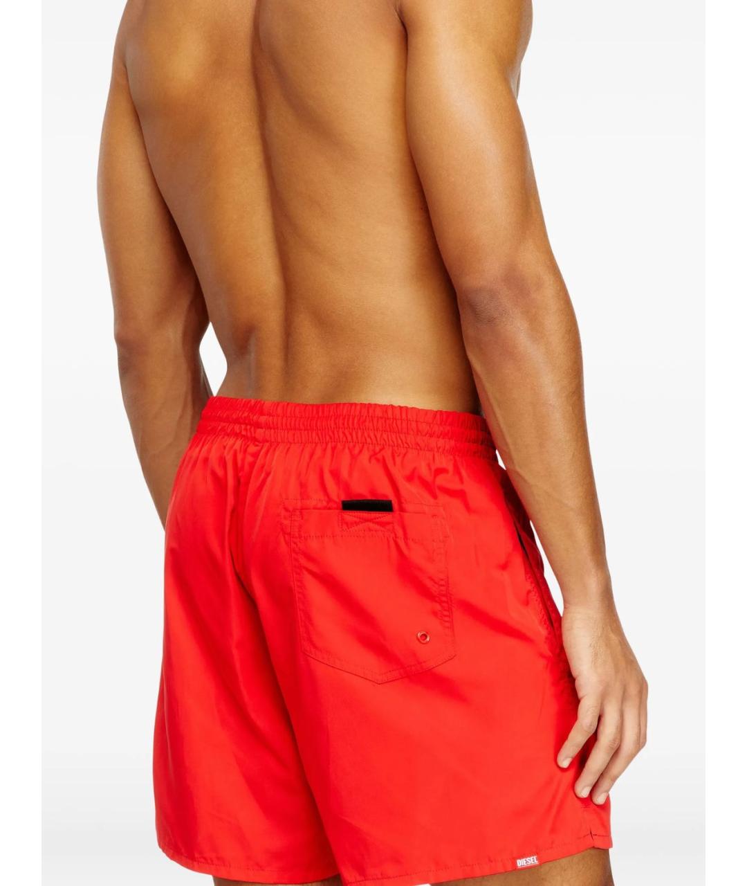 DIESEL Красные полиэстеровые плавки, фото 2