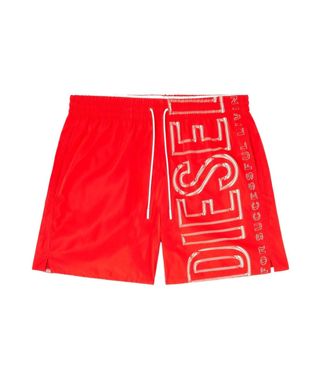 DIESEL Красные полиэстеровые плавки, фото 1