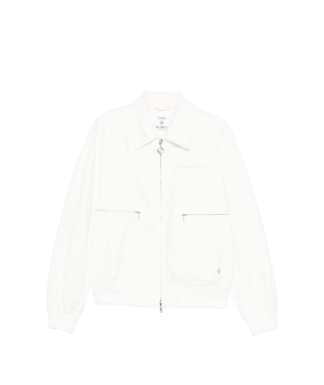 CASABLANCA Белая хлопковая куртка, фото 1