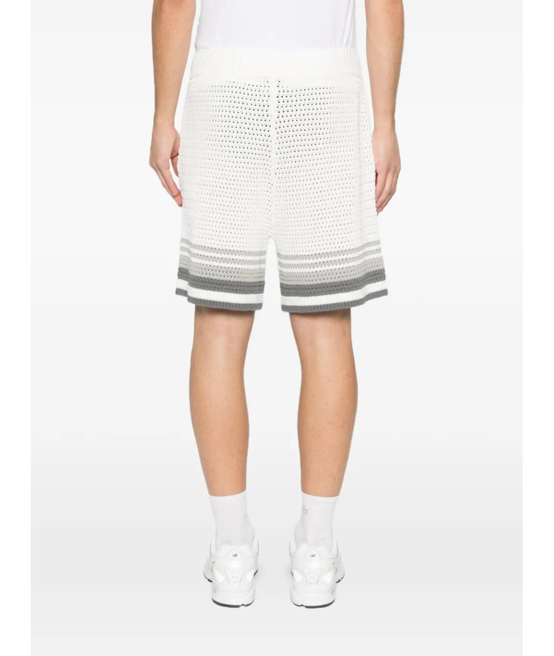 CASABLANCA Белые хлопковые шорты, фото 5