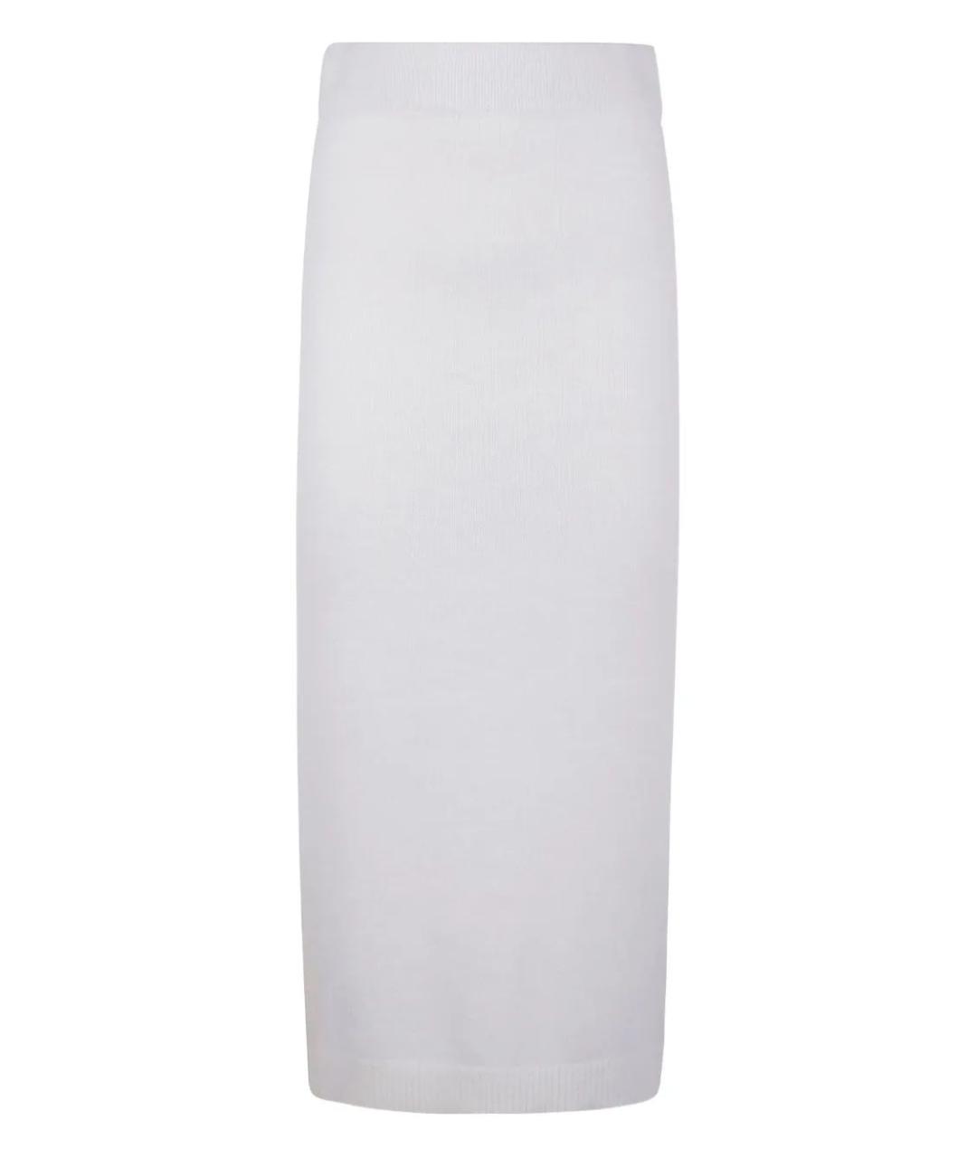 TWIN-SET Белая полиамидовая юбка миди, фото 2