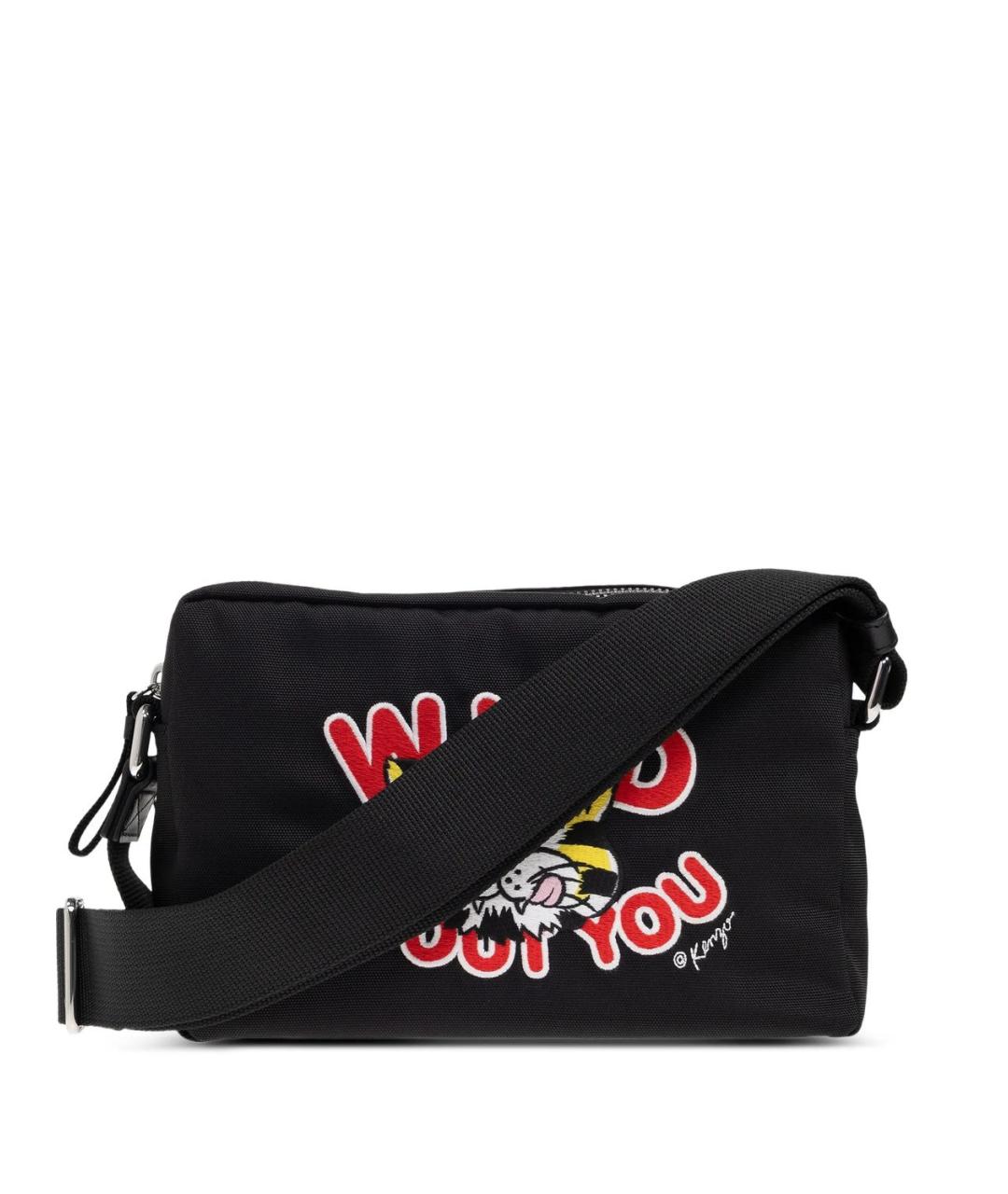 KENZO Черная сумка на плечо, фото 1