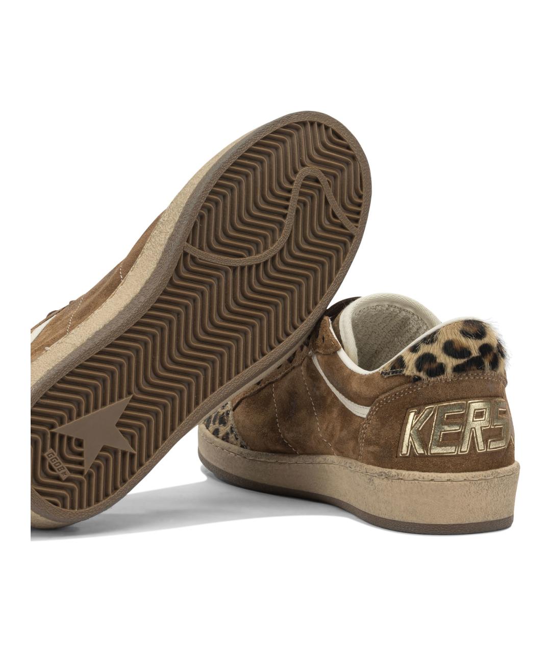 GOLDEN GOOSE DELUXE BRAND Коричневые замшевые кеды, фото 5