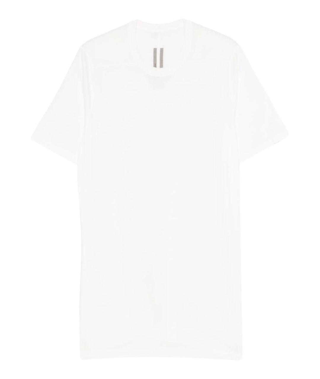 RICK OWENS Белая хлопковая футболка, фото 1