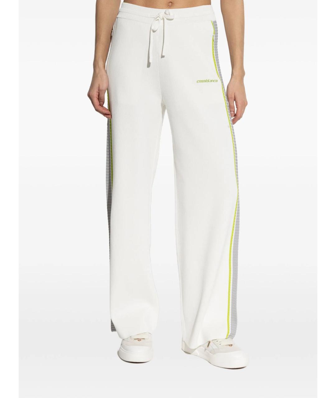 CASABLANCA Белые прямые брюки, фото 2