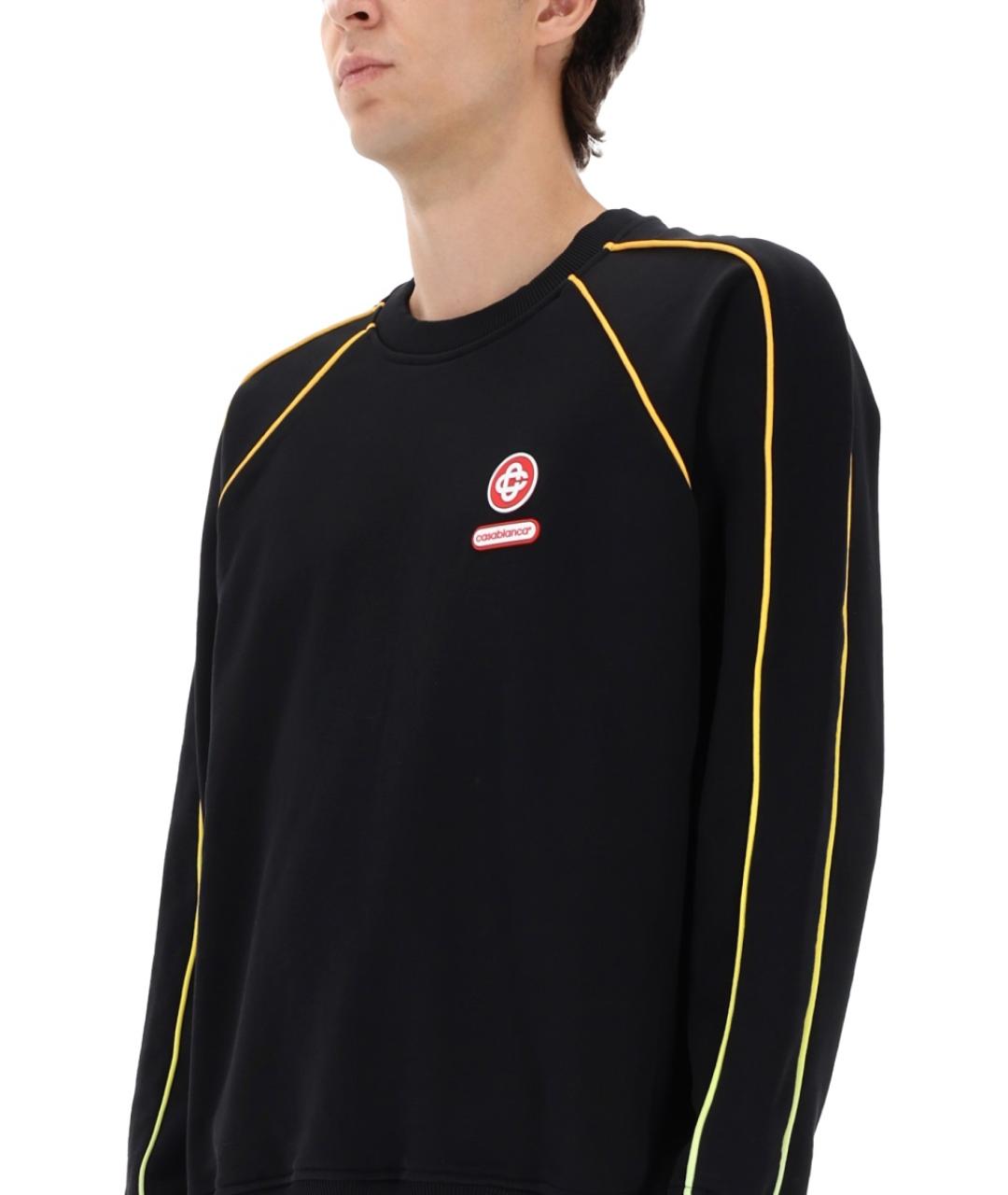 CASABLANCA Черный хлопковый джемпер / свитер, фото 4