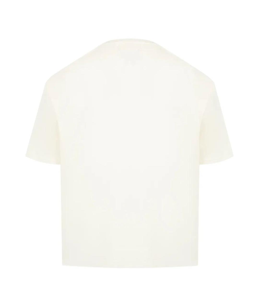 RHUDE Белая хлопковая футболка, фото 2