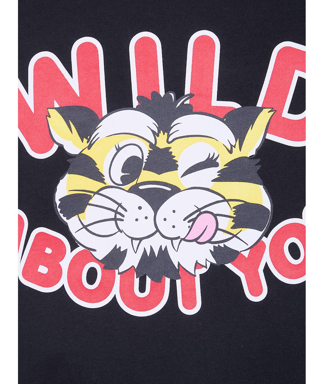 KENZO Черная хлопковая футболка, фото 3