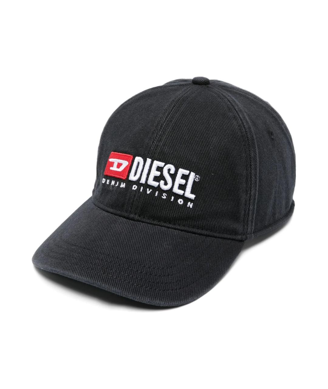 DIESEL Черная хлопковая кепка/бейсболка, фото 1