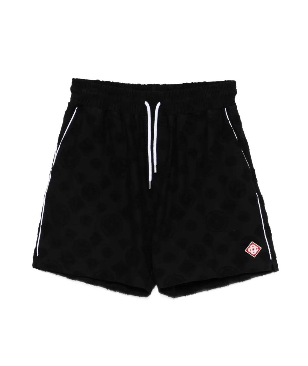 CASABLANCA Черные хлопковые шорты, фото 1