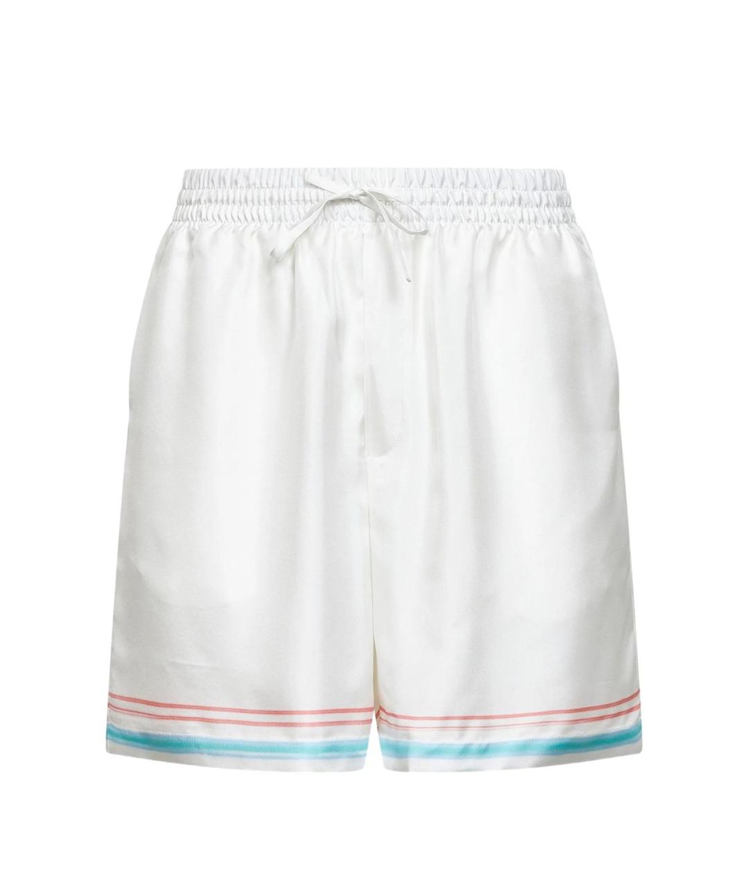 CASABLANCA Белые шелковые шорты, фото 1