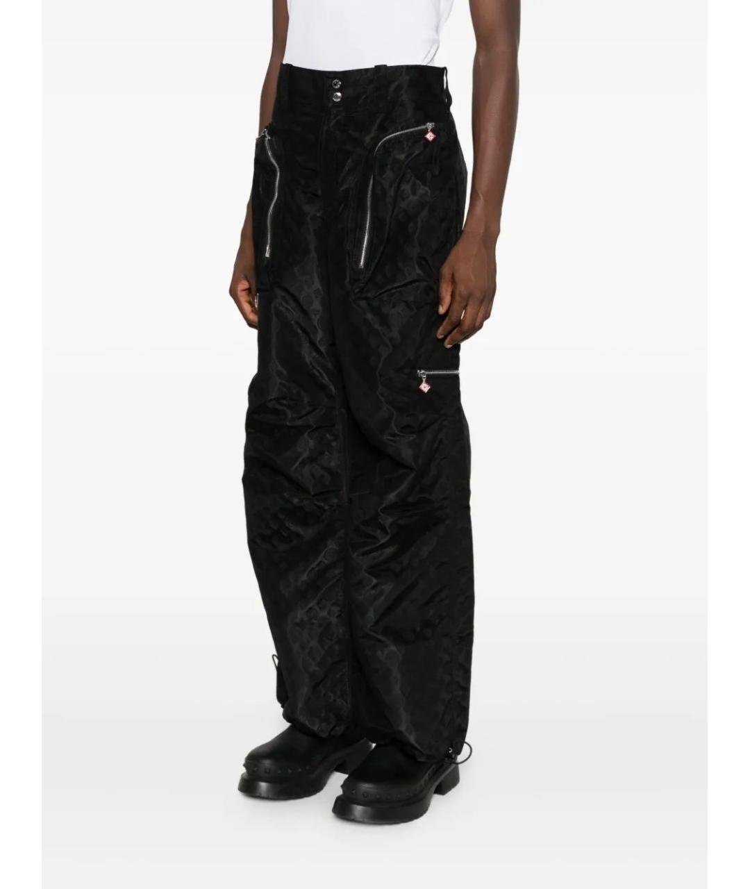 CASABLANCA Черные повседневные брюки, фото 2