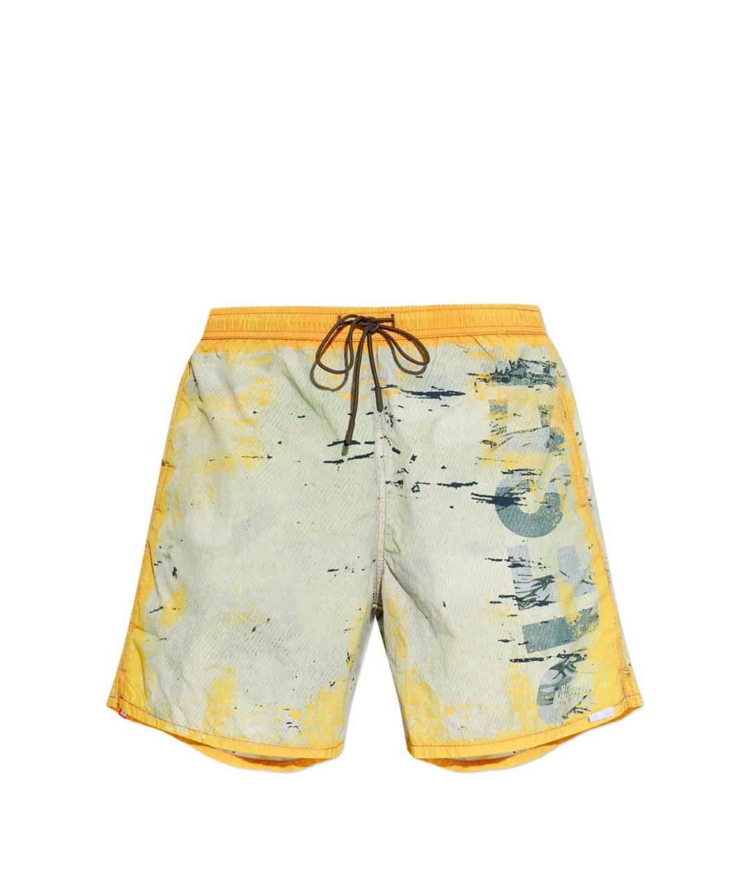 DIESEL Желтые полиамидовые плавки, фото 1