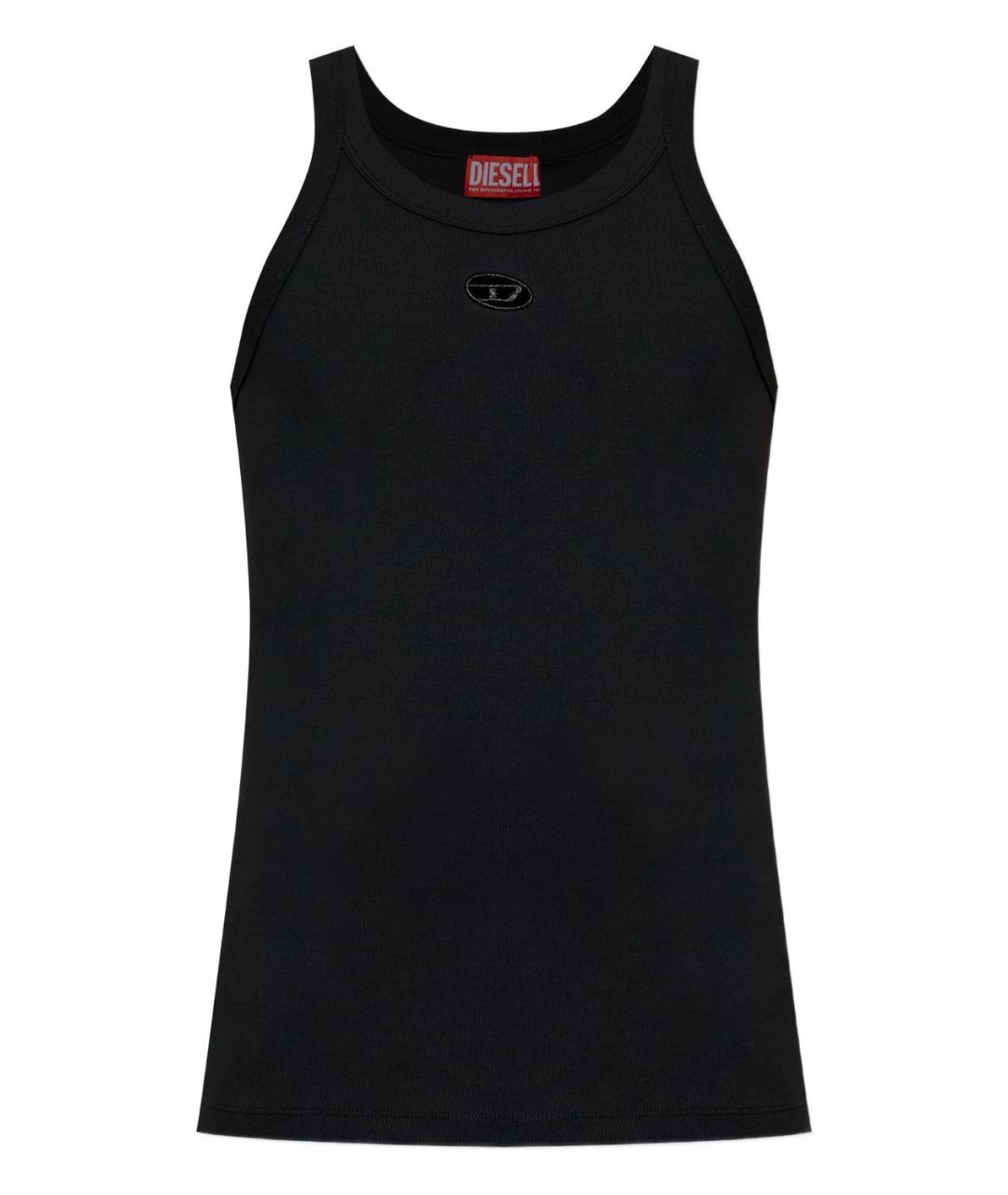 DIESEL Черная хлопковая майка, фото 1