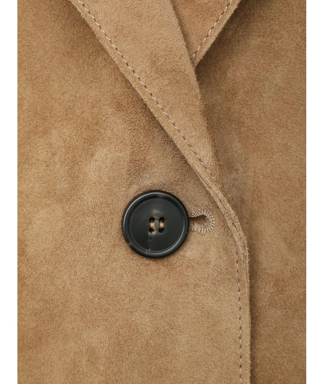 WEEKEND MAX MARA Коричневый замшевый жакет/пиджак, фото 5