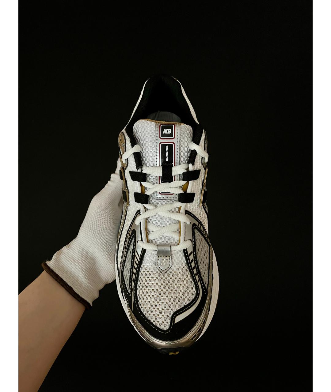 NEW BALANCE Белые текстильные низкие кроссовки / кеды, фото 6