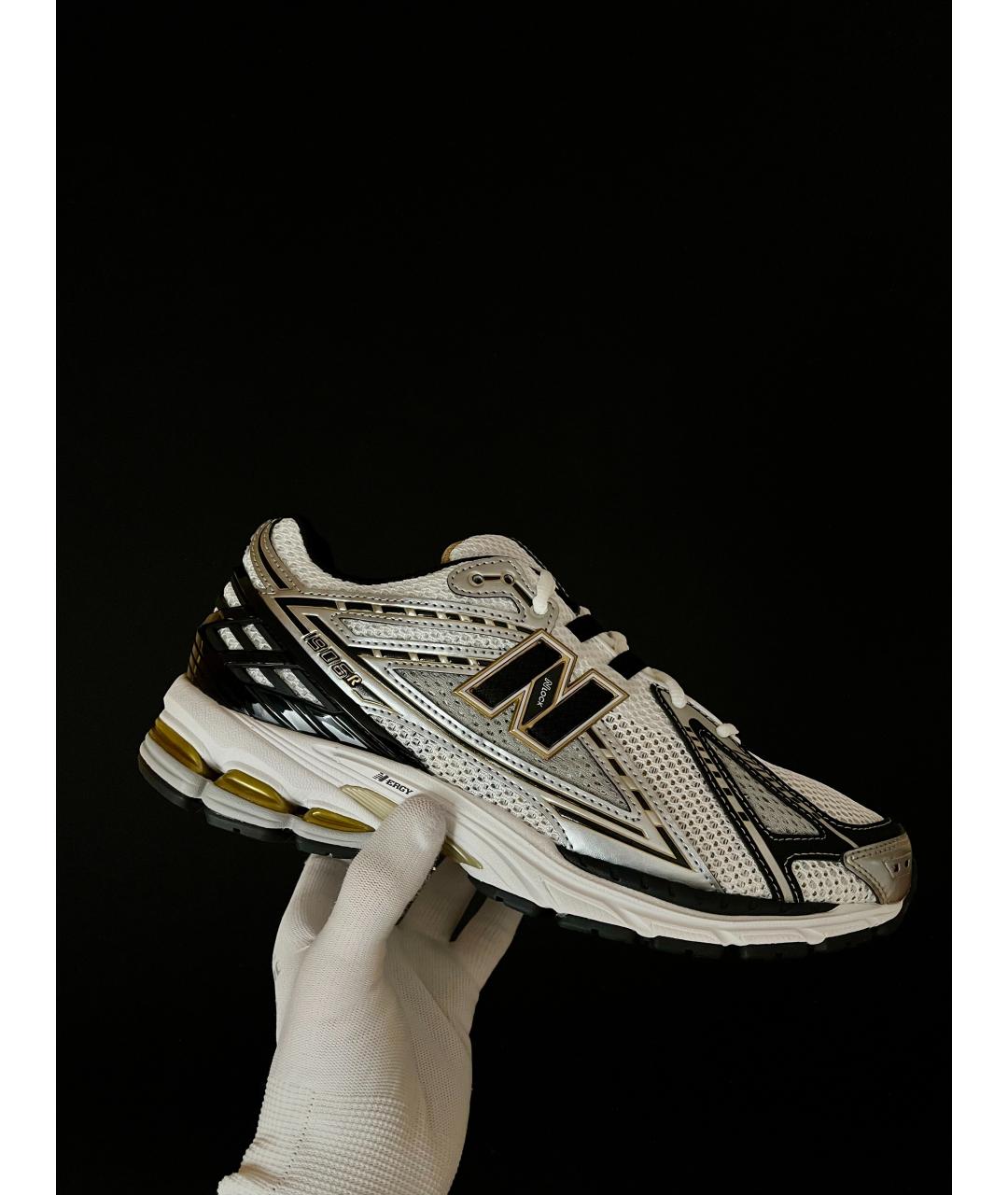 NEW BALANCE Белые текстильные низкие кроссовки / кеды, фото 5