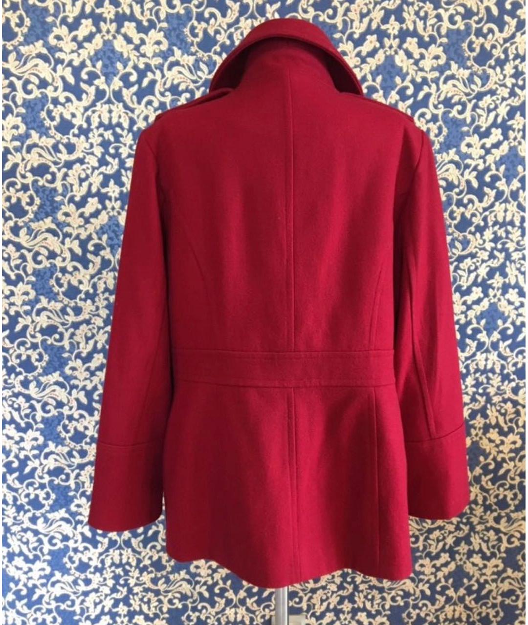 MICHAEL KORS Красное шерстяное пальто, фото 2
