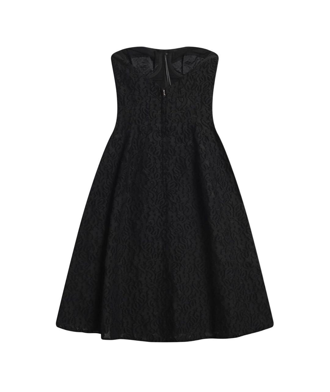 DOLCE&GABBANA Черное шелковое коктейльное платье, фото 2