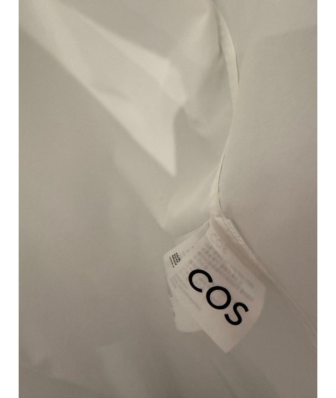 COS Белая хлопковая классическая рубашка, фото 4