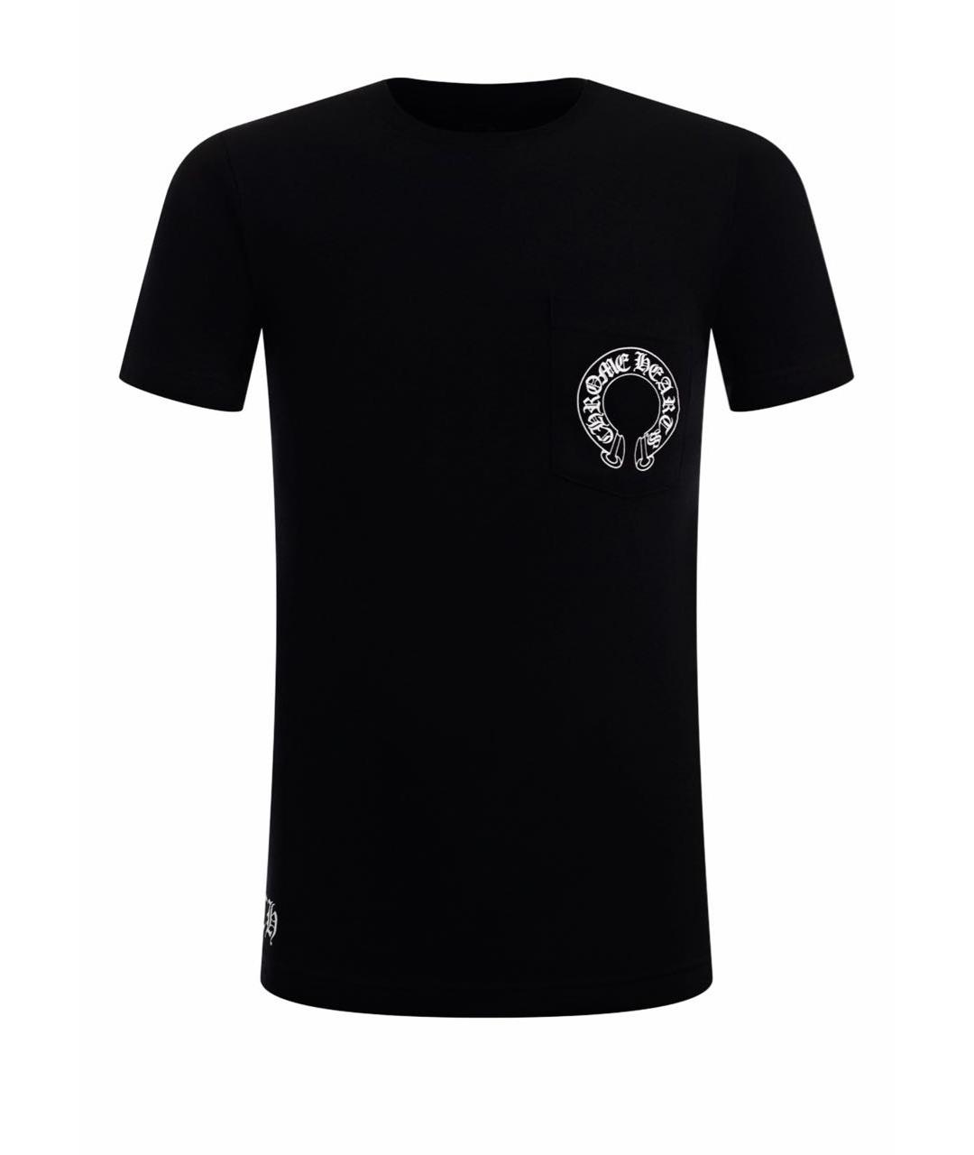 CHROME HEARTS Черная хлопковая футболка, фото 1