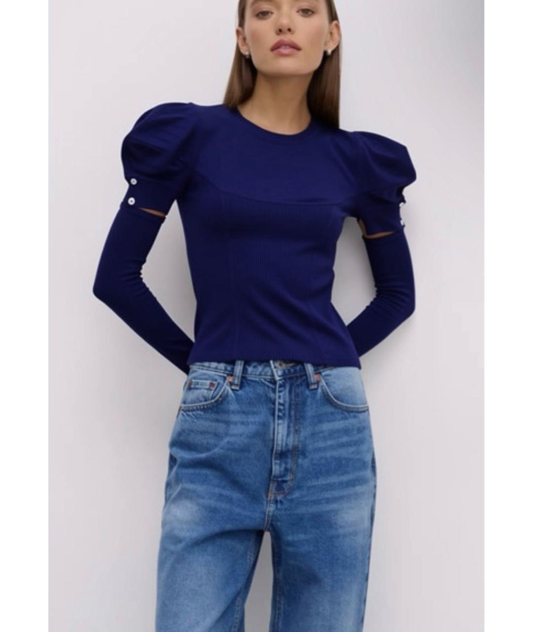 CHANEL Синяя кашемировая водолазка, фото 2