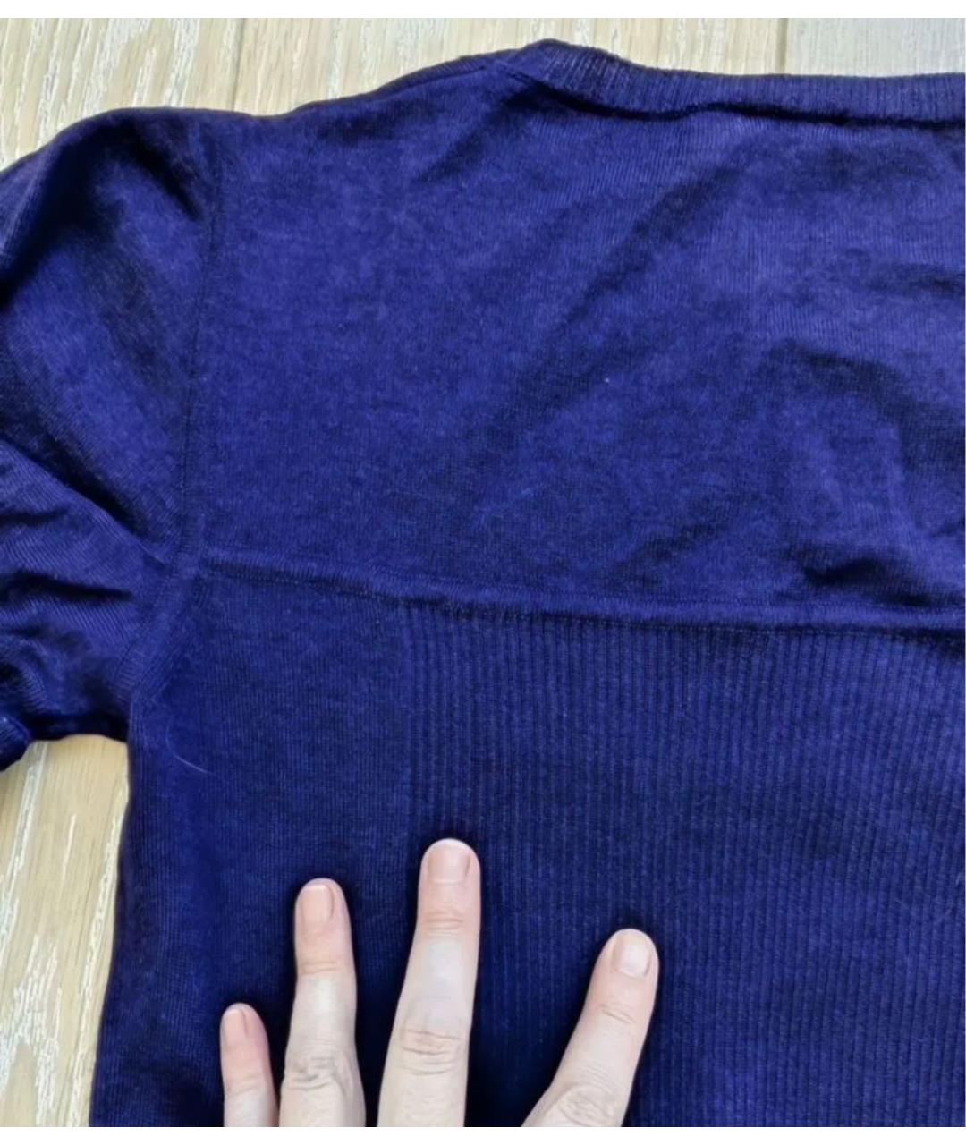 CHANEL Синяя кашемировая водолазка, фото 4