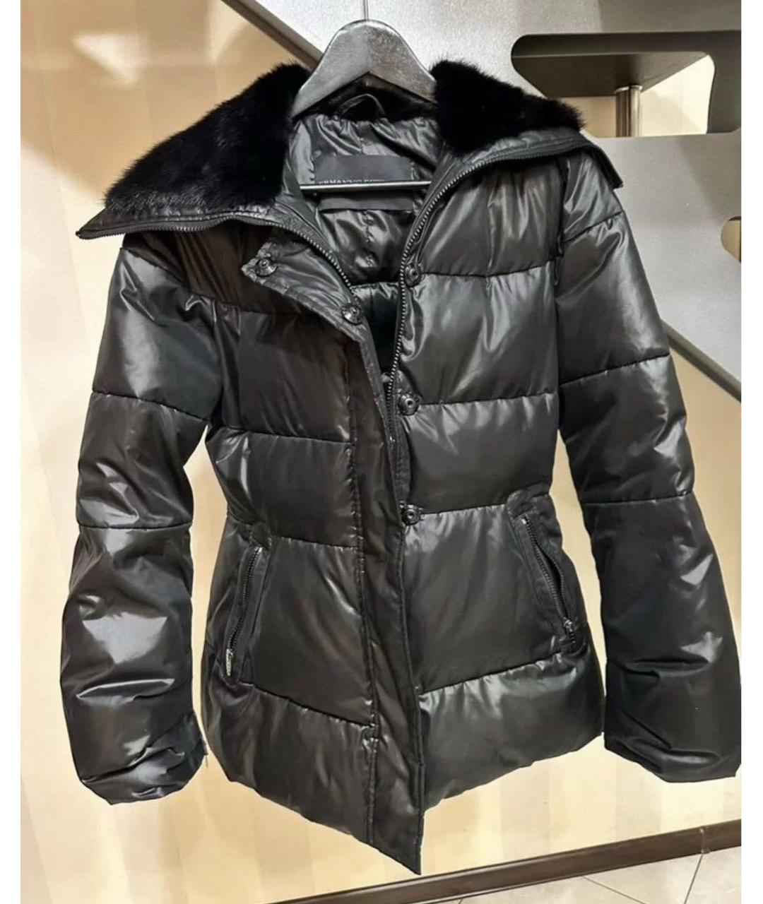 ERMANNO SCERVINO Черный меховой пуховик, фото 6