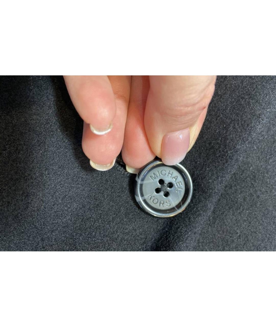 MICHAEL KORS Черное кашемировое пальто, фото 4