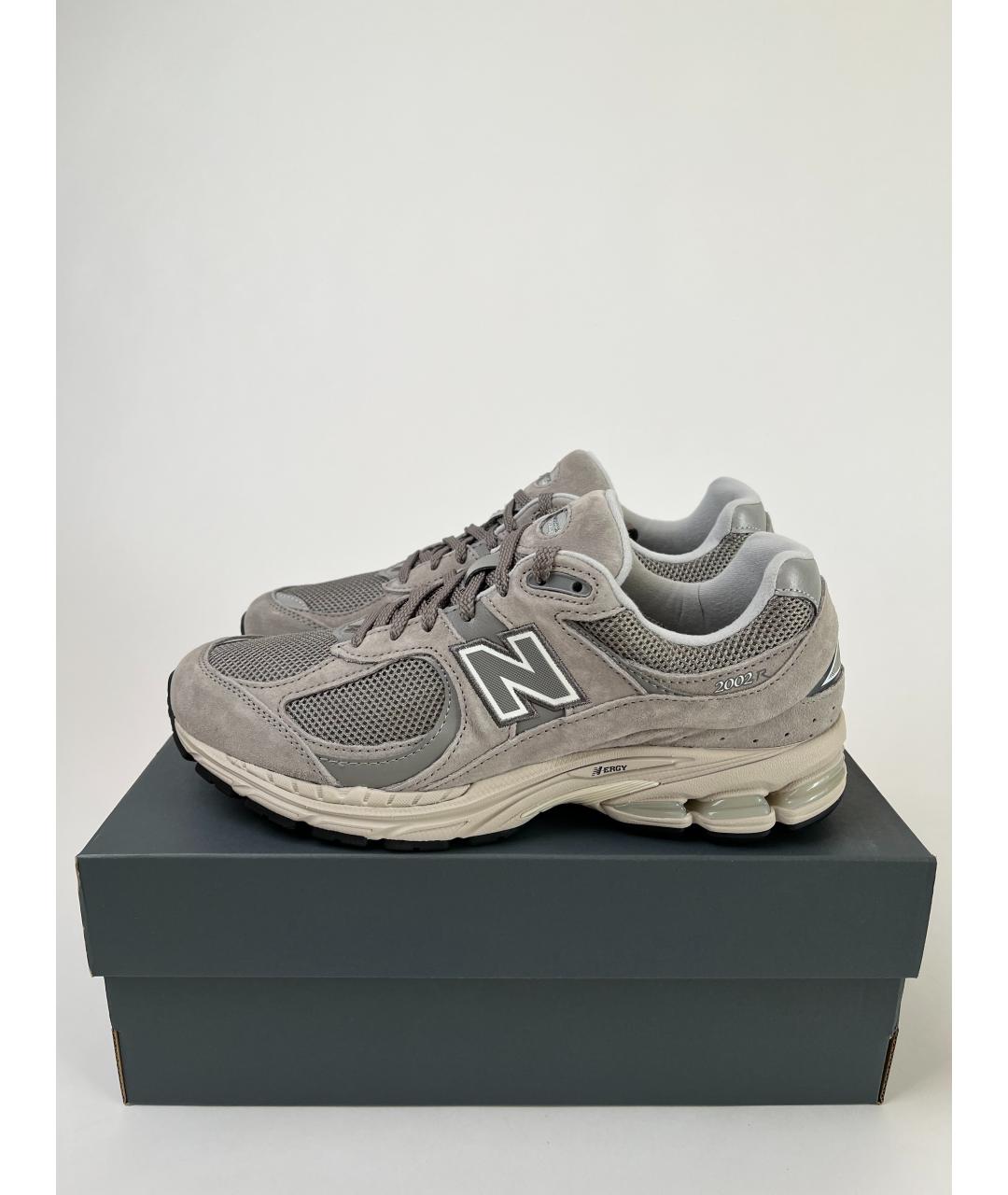 NEW BALANCE Серые текстильные низкие кроссовки / кеды, фото 3