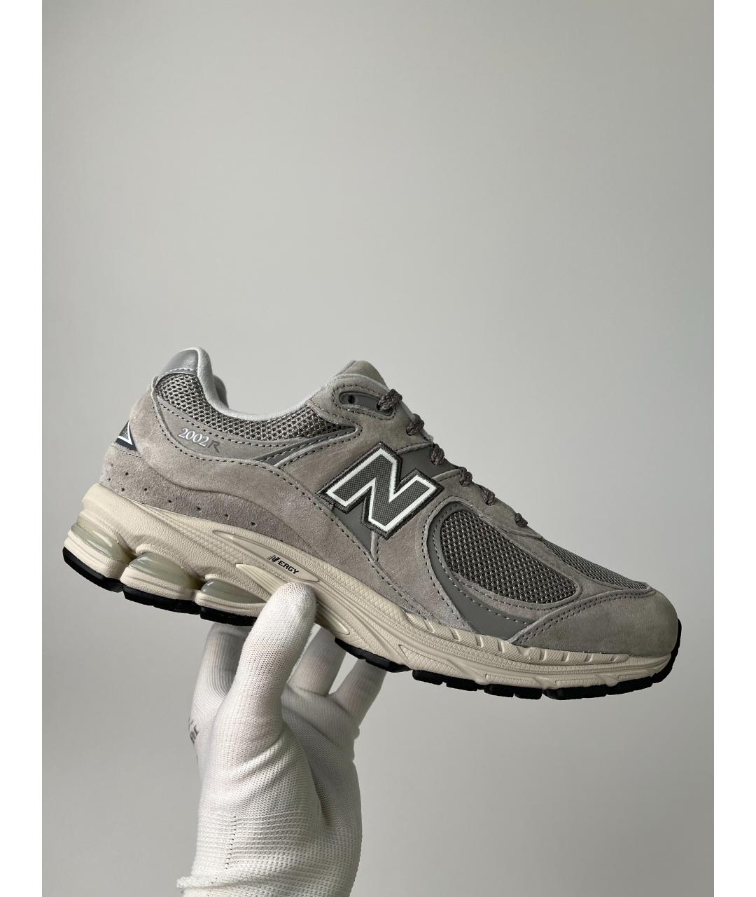 NEW BALANCE Серые текстильные низкие кроссовки / кеды, фото 5
