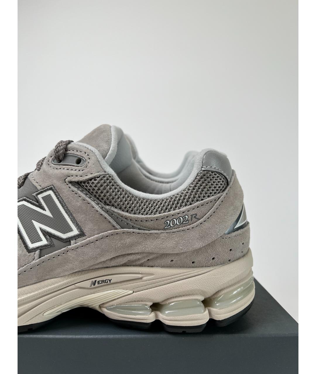 NEW BALANCE Серые текстильные низкие кроссовки / кеды, фото 4