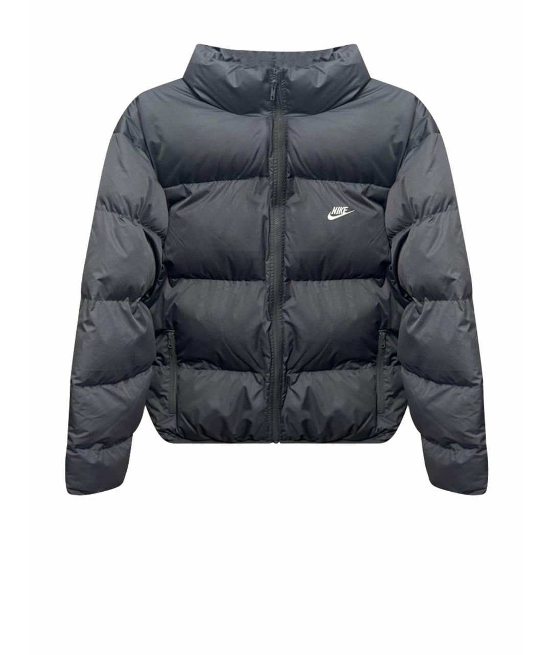 NIKE Серая синтетическая куртка, фото 1