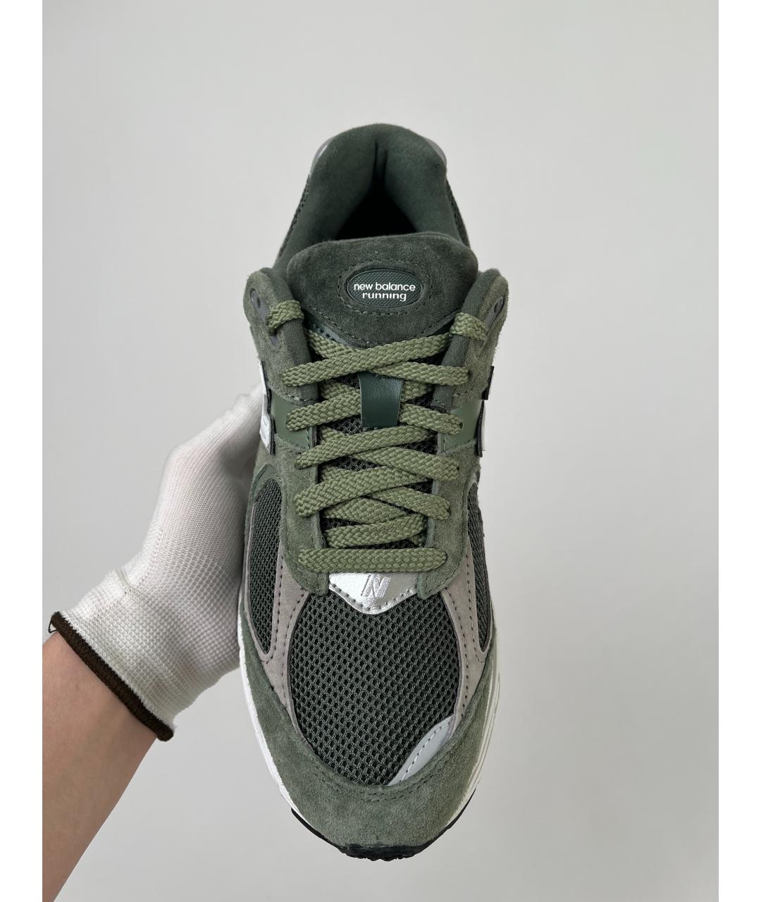 NEW BALANCE Зеленые замшевые низкие кроссовки / кеды, фото 6