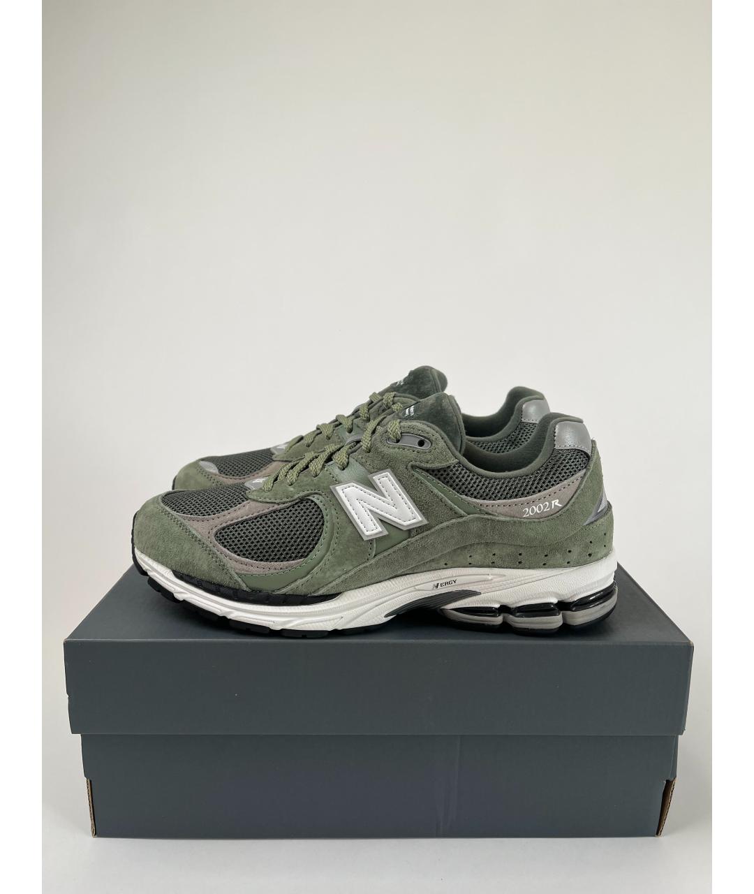 NEW BALANCE Зеленые замшевые низкие кроссовки / кеды, фото 3