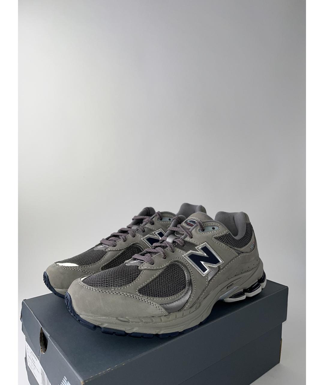 NEW BALANCE Серые текстильные низкие кроссовки / кеды, фото 2