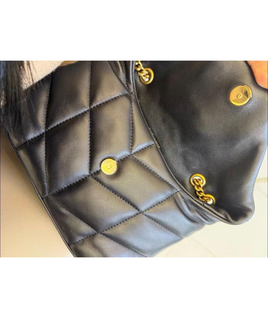 SAINT LAURENT Черная кожаная сумка через плечо, фото 3