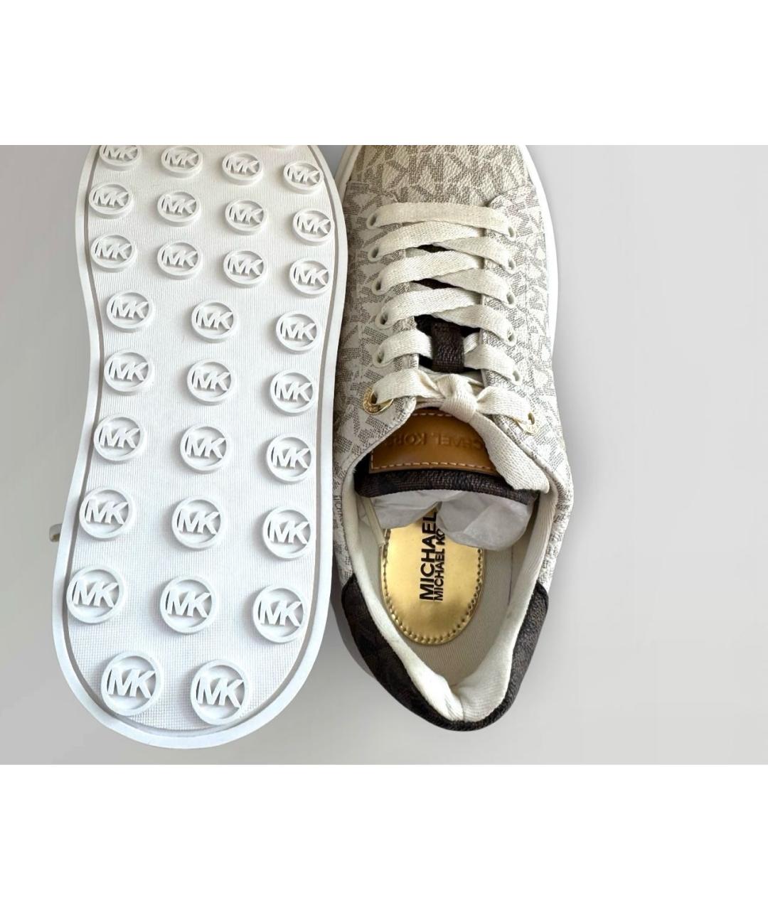 MICHAEL KORS Бежевые кеды, фото 4