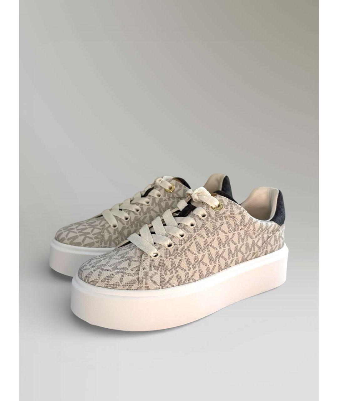 MICHAEL KORS Бежевые кеды, фото 2