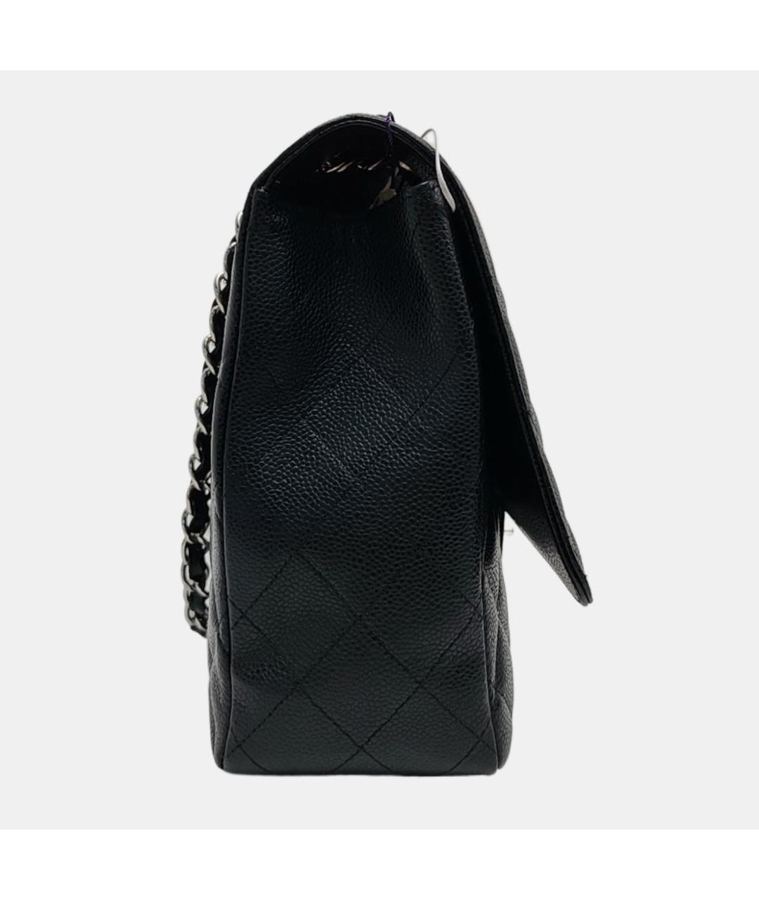 CHANEL Черная кожаная сумка через плечо, фото 4