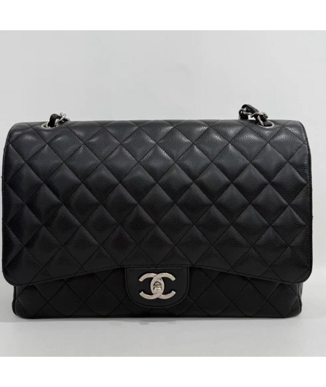 CHANEL Черная кожаная сумка через плечо, фото 2